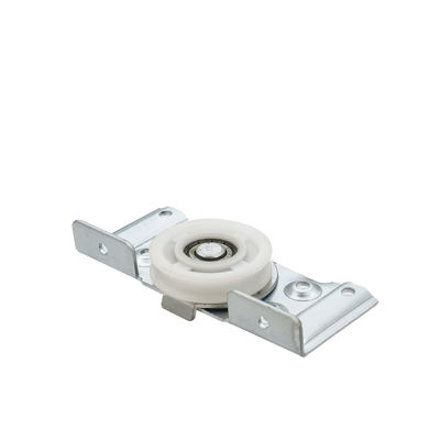 เหล็กและไนลอน หัวหินพับ ล้อล้อสําหรับประตูตู้เสื้อผ้าเลื่อน 8.5cm*11cm