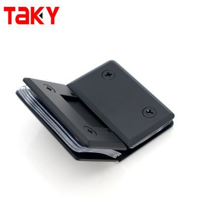 อุปกรณ์ฮาร์ดแวร์ประตูบานกระจก บานพับประตูห้องอาบน้ำแบบปรับได้ 135 องศา กระจกต่อกระจก ขอบเอียง