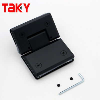 อุปกรณ์ฮาร์ดแวร์ประตูบานกระจก บานพับประตูห้องอาบน้ำแบบปรับได้ 135 องศา กระจกต่อกระจก ขอบเอียง