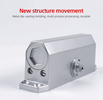 น้ำหนักประตูสูงสุด 45-65 กก. การใช้งานที่ปลอดภัยสำหรับประตูบานเลื่อนอัตโนมัติ ตัวปิดประตูแบบสไลด์ในอลูมิเนียมอัลลอย