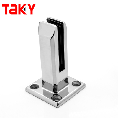 8-12mm Stainless Steel Bolt Down Glass Railing Clamp
