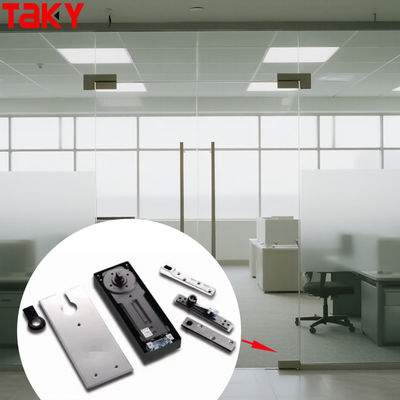 โรงแรมเชิงพาณิชย์ประตูกระจกฮาร์ดแวร์ชั้นสปริงประตูเครื่องใกล้ชิด