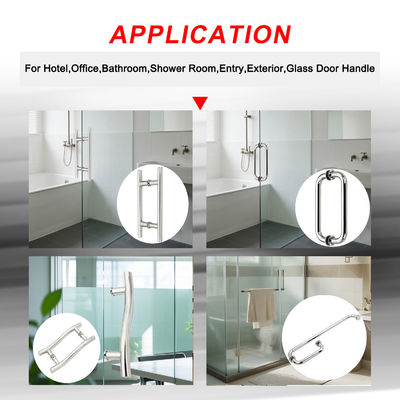 G Type Shower Glass Handle Stainless Steel Hotel Towel Bar Glass Door Pull Handle