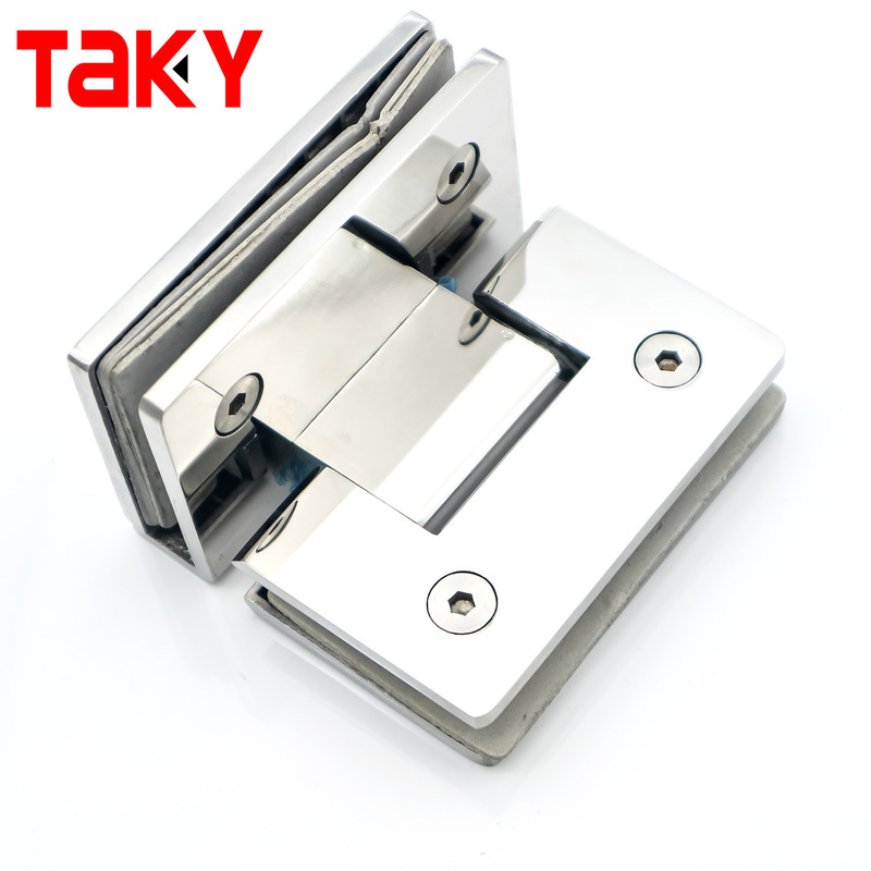 Stainless Steel Glass Door Hinge Home Office Glass to Glass Hinge Shower Door Pivot Hinges
