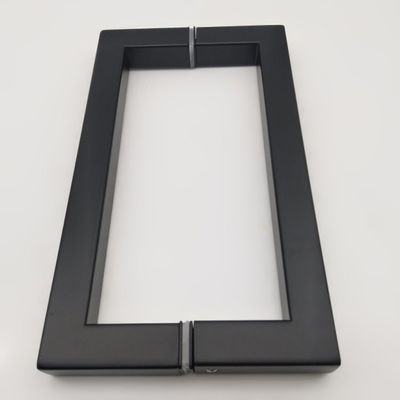 ราคาดี โรงแรม 8 นิ้ว สีดำด้าน D type สแตนเลสสตีล 304 ที่จับประตูกระจกสำหรับห้องอาบน้ำ ออนไลน์