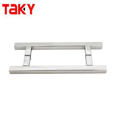 ราคาดี Villa Square Glass Door Handle สแตนเลส 304 Chrome Handle สําหรับประตูกระจกกระชับ ออนไลน์