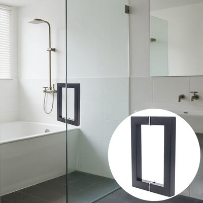 ราคาดี โรงงาน 304 สแตนเลส แมท สีดํา สี่เหลี่ยม Tube Glass Door Handle ออนไลน์