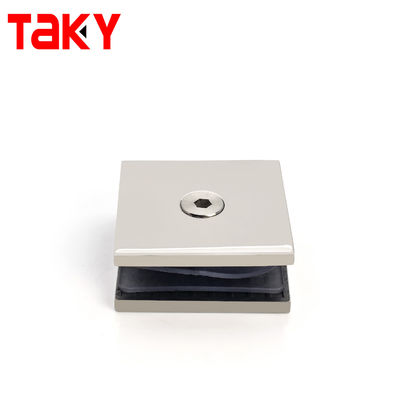 0 Degree Singe Hole Square Shower Glass Door Clamp Bathroom Wall to Glass Mount Clamp