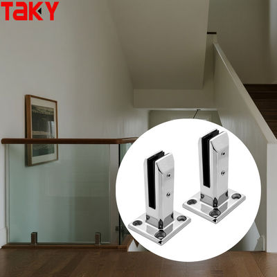 ราคาดี ปรับ 8-12MM ตารางสแตนเลส โบลท์ลง Spigot กระจก Railing Clamp ออนไลน์