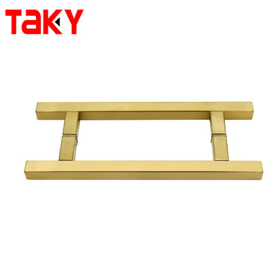 มือจับประตูห้องอาบน้ำสแตนเลสสตีล SS304 พร้อมขนาด 203*203*19*1.0 มม. และผิวเคลือบเงา/ขัดเงา/สีดำ