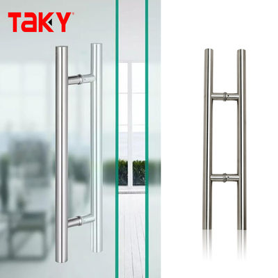 ราคาดี High Quality Glass Door Hardware 304 Stainless Steel Custom Push Pull Handle ออนไลน์