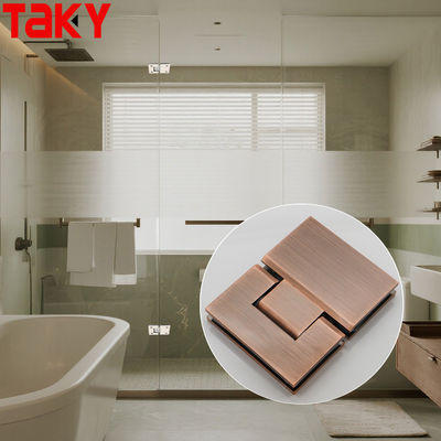 ราคาดี 180 Degree Stainless Steel Rose Gold Shower Hinge Glass to Glass Hinge ออนไลน์