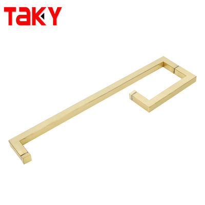 ราคาดี ขายร้อนสแตนเลส 304 Gold Handle ห้องน้ำ L รูปร่างสแควร์ดึง Handle ออนไลน์