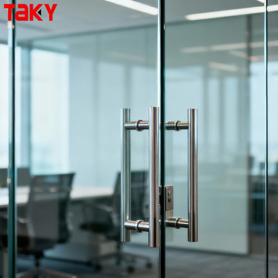 สแตนเลสห้องอาบน้ำฝักบัวขัดมือจับประตูภายในดึงผลักดันมือจับประตูกระจก