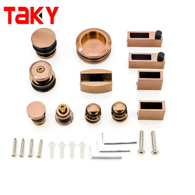 ราคาดี Rose Gold Stainless Steel 304 Sliding Door System Glass Door Hardware Kit ออนไลน์