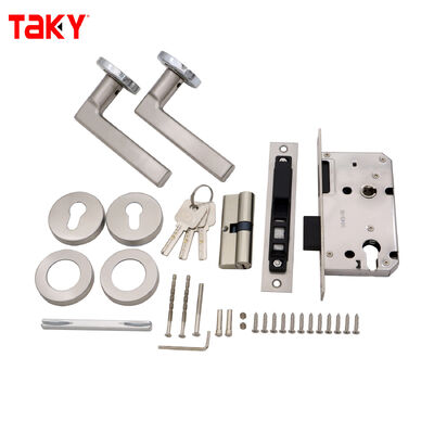 ราคาดี มือจับประตูรูปตัว L สแตนเลสดีไซน์ทันสมัยพร้อมมือจับประตูไม้ภายในล็อค ออนไลน์