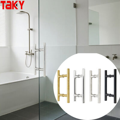 ราคาดี แบบ H โมเดิร์น สแตนเลส 304 ดับเบิ้ลไซด์แก้วประตูดึงมือ 203 * 203 * 19 * 1.0 มม ออนไลน์