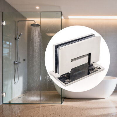 ราคาดี ห้องอาบน้ำฝักบัวติดผนัง 90 องศาสแควร์มุมประตูกระจก Pivot Screen บานพับประตูกระจก ออนไลน์